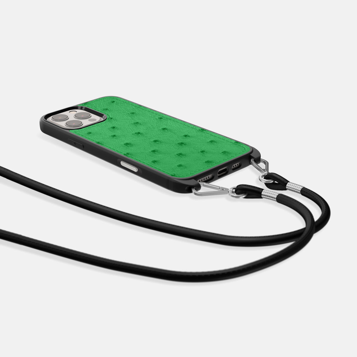 Kentucky Green iPhone 16 Pro Max Crossbody Case Ostrich -5 | Kentucky-Green