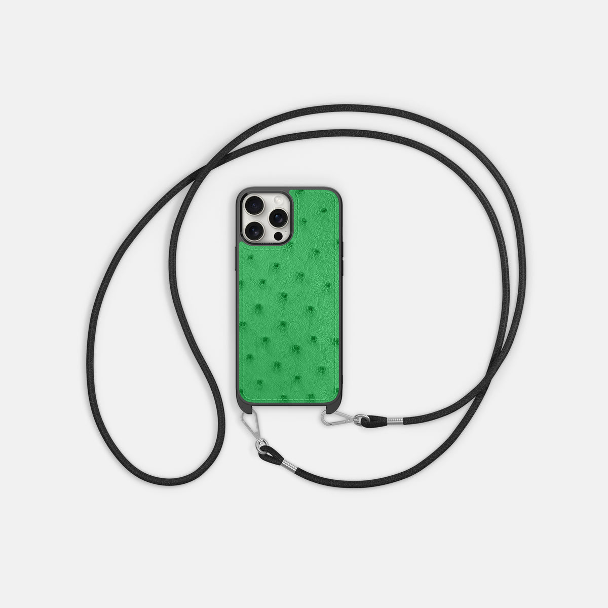 Kentucky Green iPhone 16 Pro Max Crossbody Case Ostrich -6 | Kentucky-Green