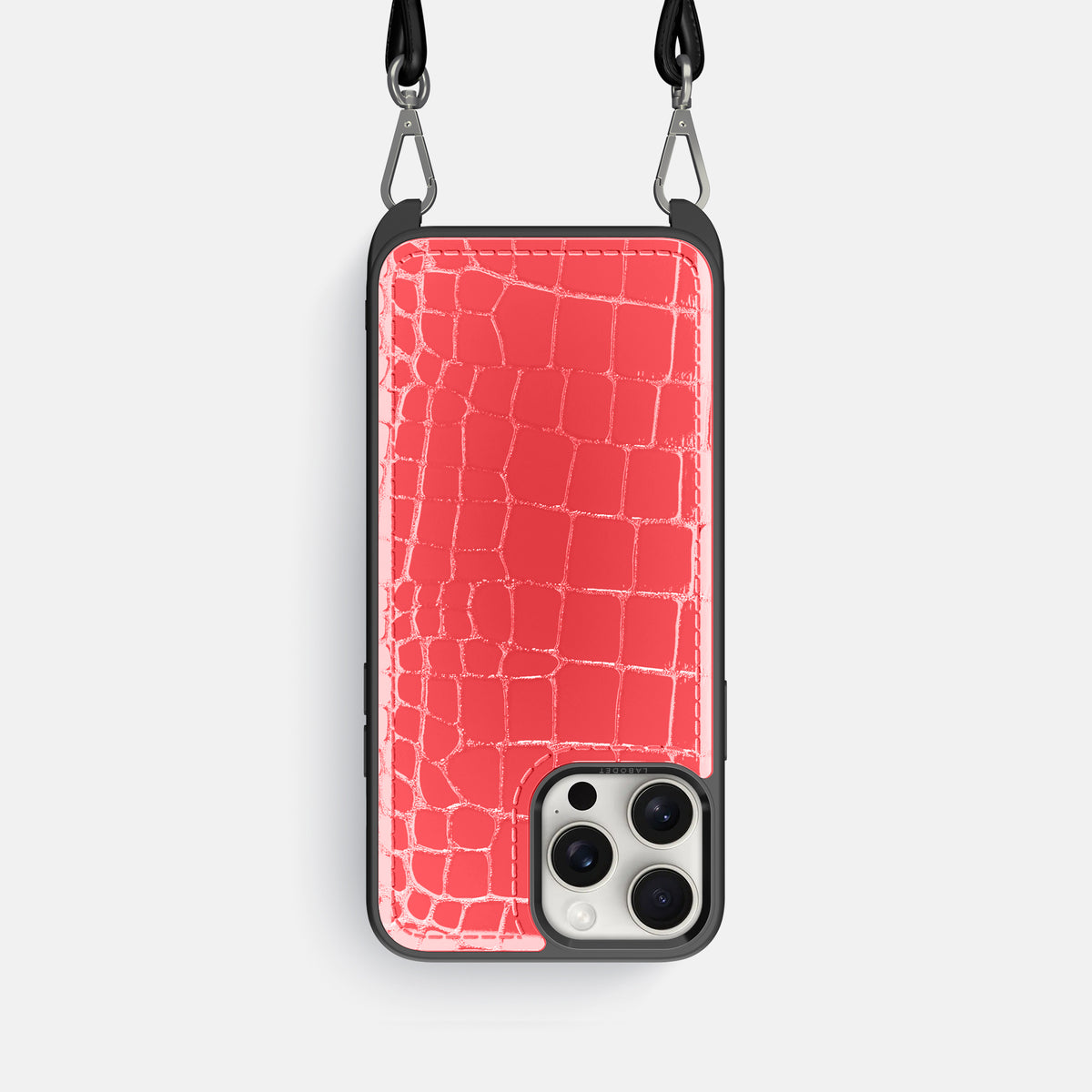 Papaya iPhone 16 Pro Crossbody Sport Case Shiny Alligator -1 | Papaya