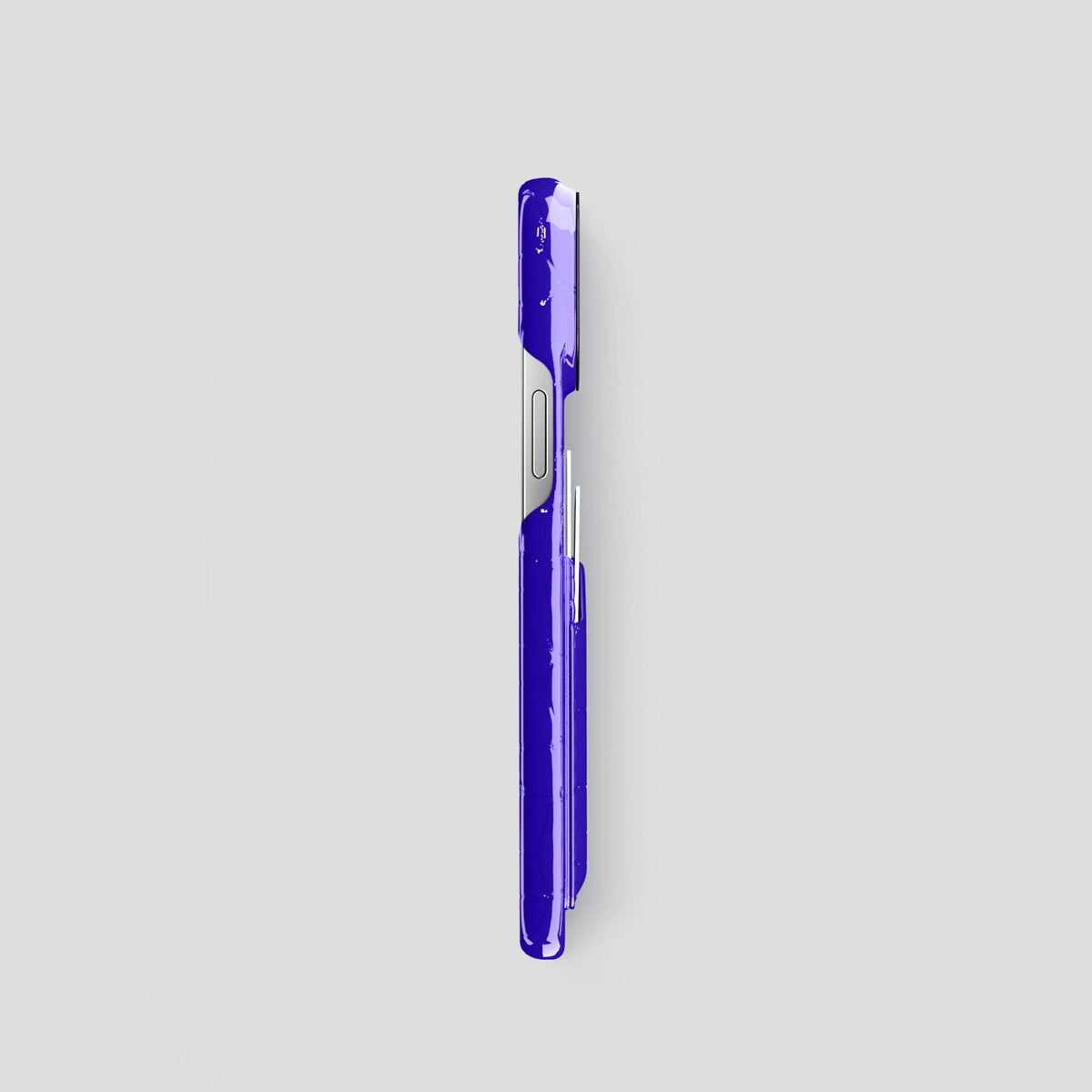 Royal Blue iPhone 14 Shiny Alligator with Black Metal -3 | Royal-Blue-Black