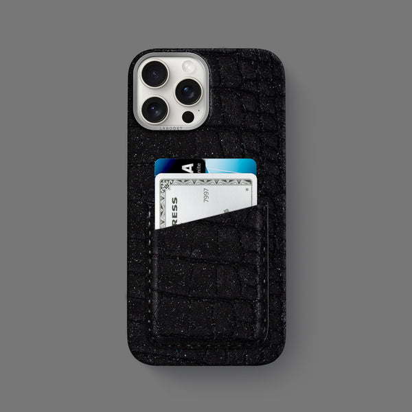Double Card Case 1/1 Water Drop For iPhone 16 Pro Max In Alligator