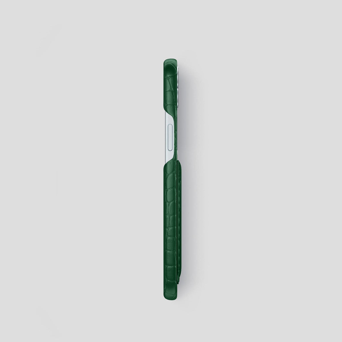 Forest-Green iPhone 15 Slim Card Case Alligator -3 | Forest-Green