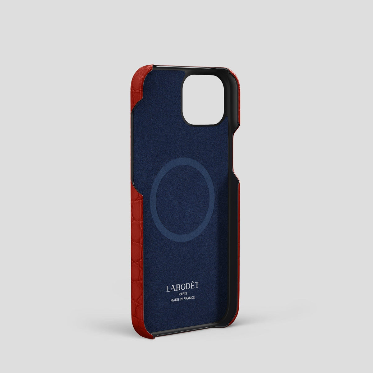 Red iPhone 15 Slim Card Case Alligator -4 | Red