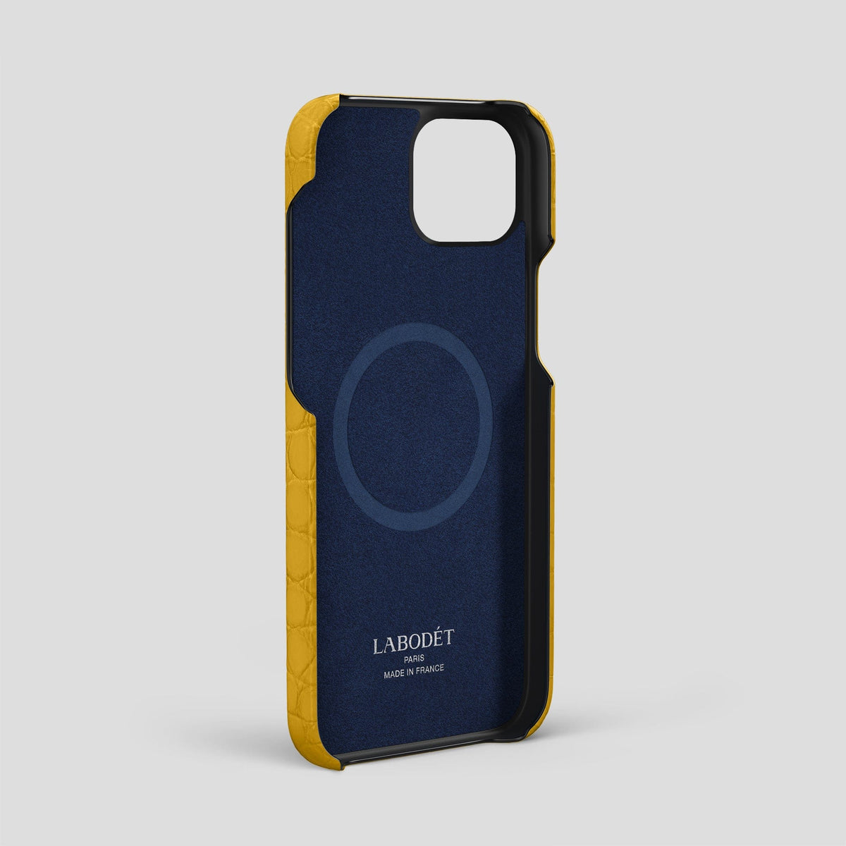 Yellow iPhone 15 Plus Slim Card Case Alligator -4 | Yellow
