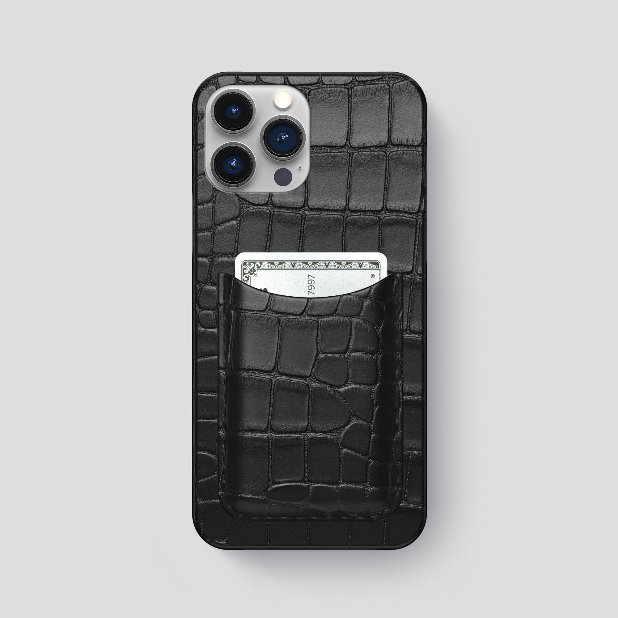 Slim Card Case For iPhone 15 Pro Max In Alligator – Labodet