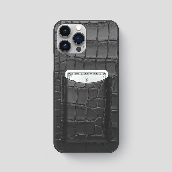 Slim Card Case For iPhone 15 Pro Max In Alligator – Labodet