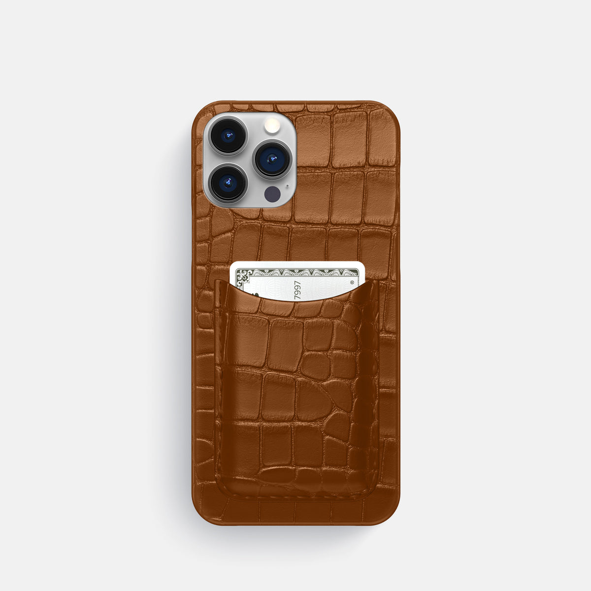 Honey iPhone 16 Pro Slim Card Case Alligator -1 | Honey