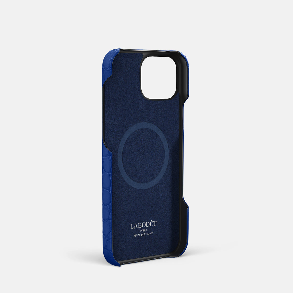 Royal Blue iPhone 16 Pro Slim Double Card Case Alligator -4 | Royal-Blue