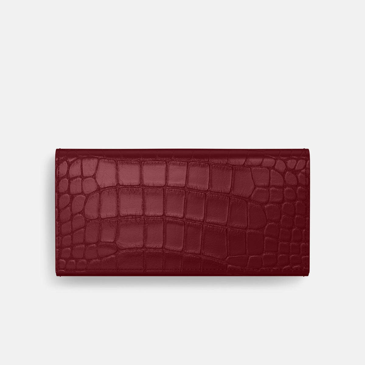Wallet Case For iPhone 18 Pro In Alligator -3 | Burgundy