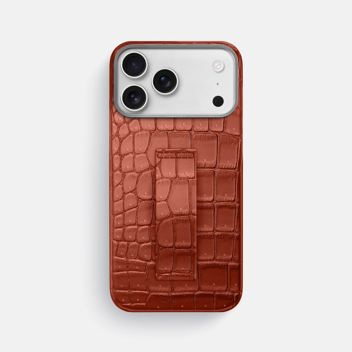 Finger Case For iPhone 18 Pro Max In Porosus Crocodile -1 | Nuts-Steel