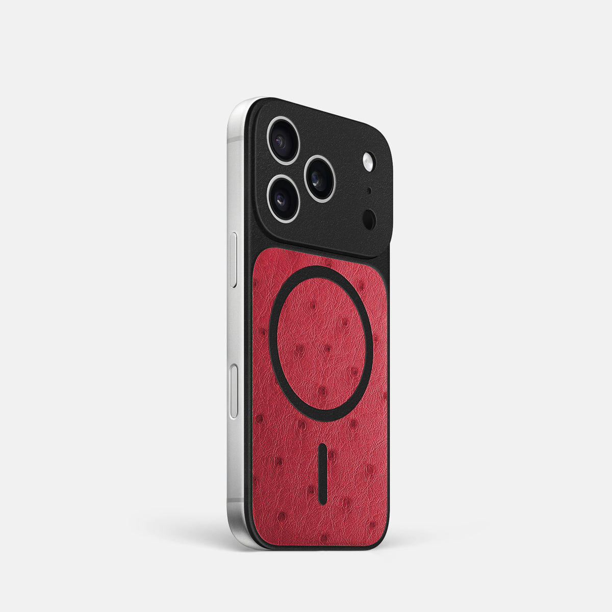 MagSafe Mask For iPhone 17 Pro In Ostrich -2 | Red
