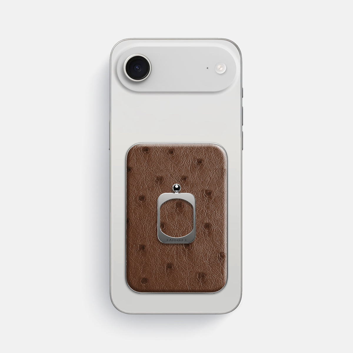 MagSafe Ring For iPhone 17 Air In Ostrich -2 | Chocolate-Steel