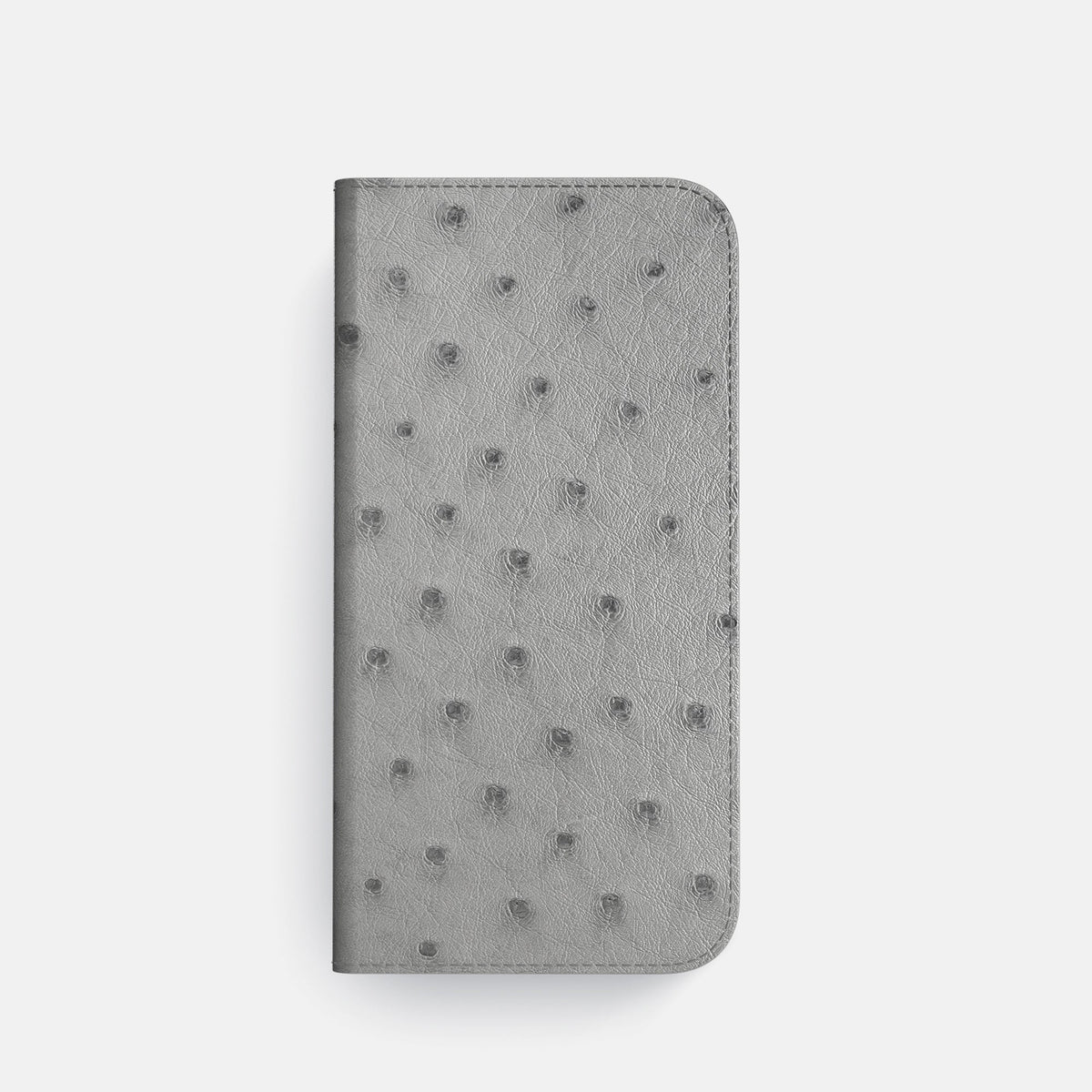Folio Slim Case For iPhone 18 Pro In Ostrich -4 | Silver