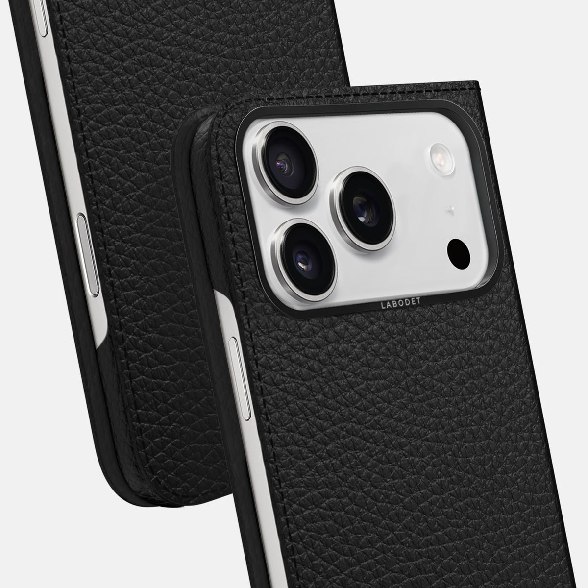 Folio Case For iPhone 17 Pro In Calf -5 | Black-Black