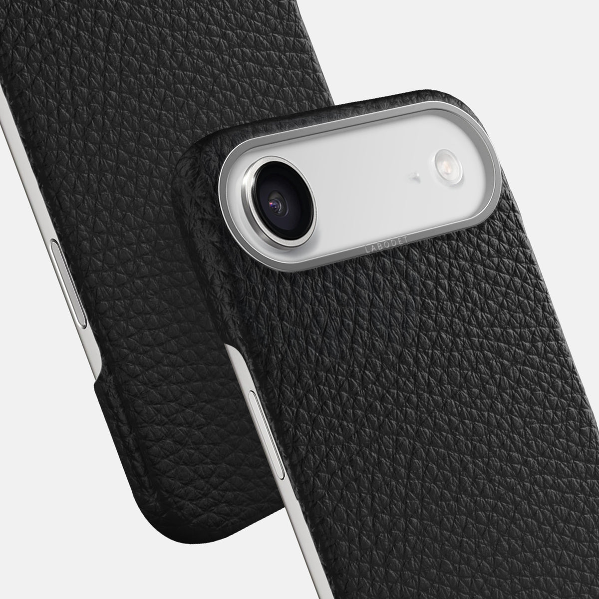 Classic Case For iPhone 17 Air In Calf -6 | Black-Steel