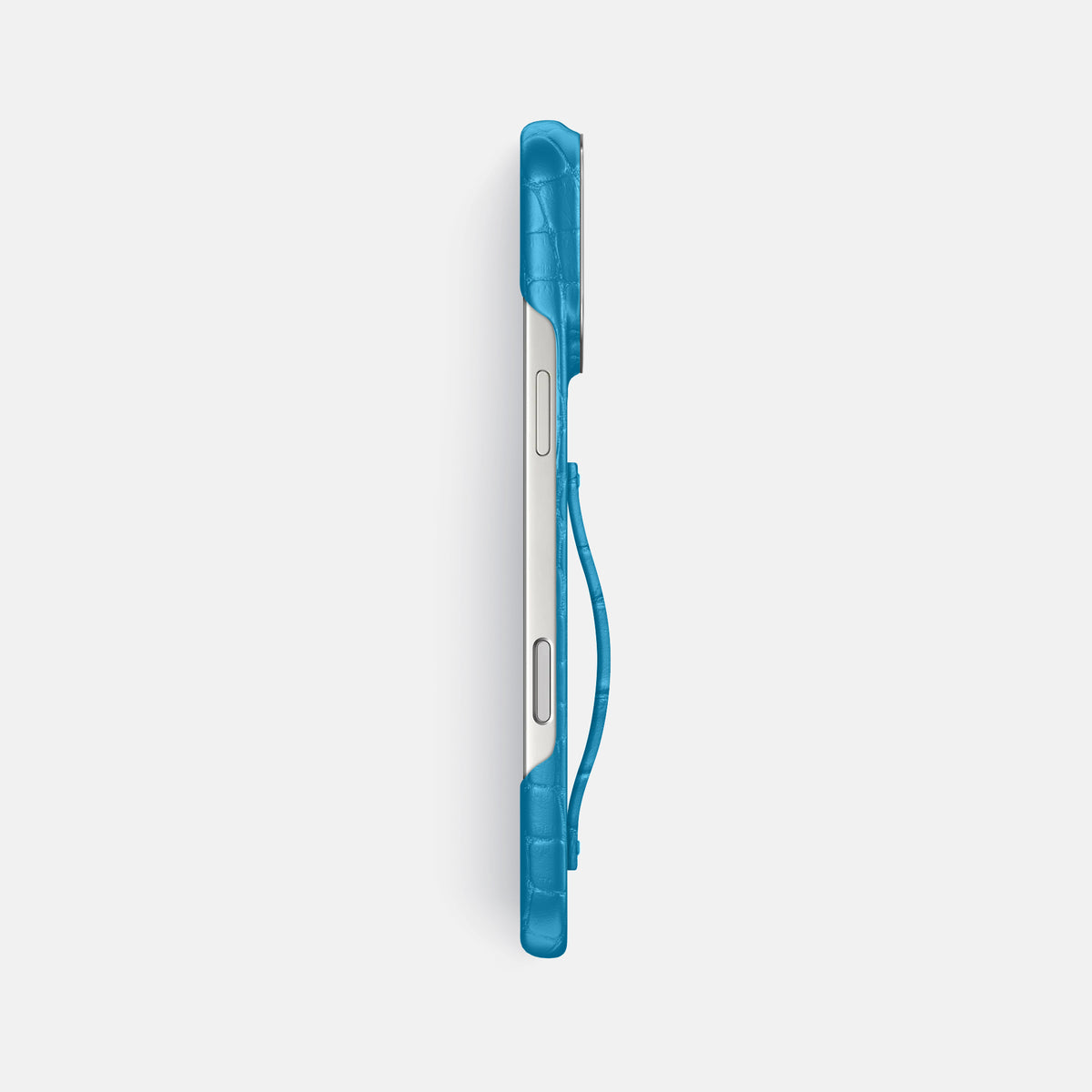 Finger Case For iPhone 17 Pro Max In Alligator -3 | Curaçao-Blue-Steel