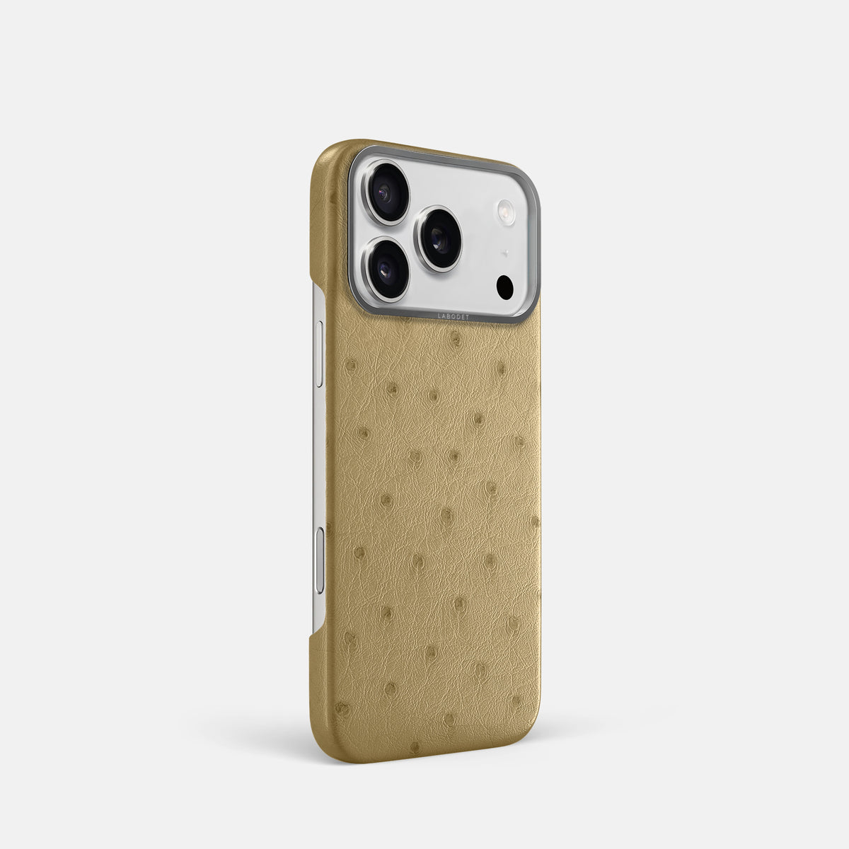 Classic Case For iPhone 17 Pro In Ostrich -2 | Desert-Sand-Steel
