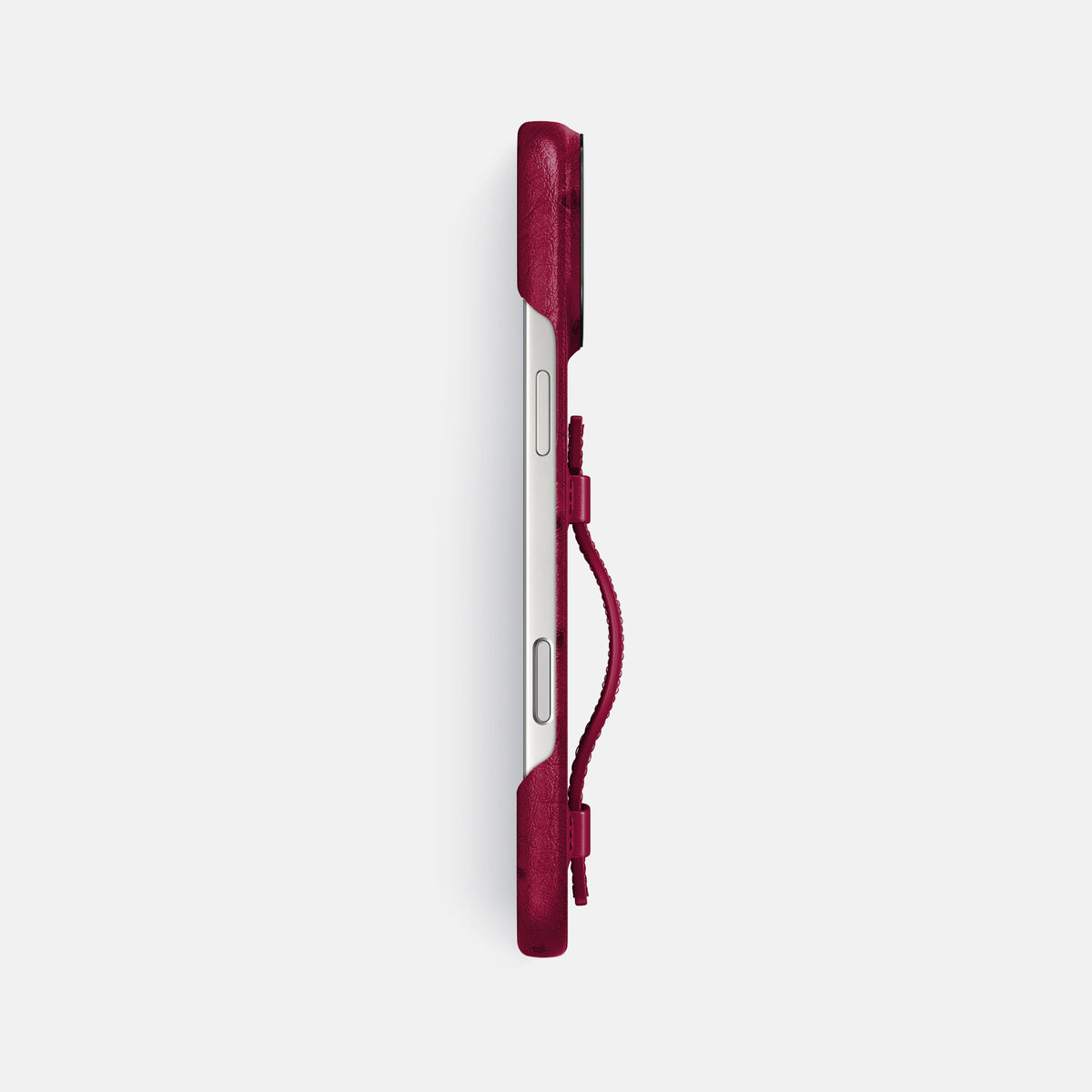 Handle Case For iPhone 17 Pro Max In Ostrich -3 | Bordeaux-Black