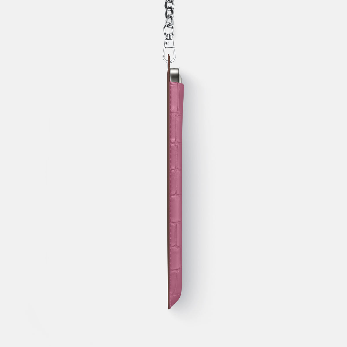 Crossbody Bag For iPhone 17 Pro In Alligator -4 | Pink-Lagoon-Steel