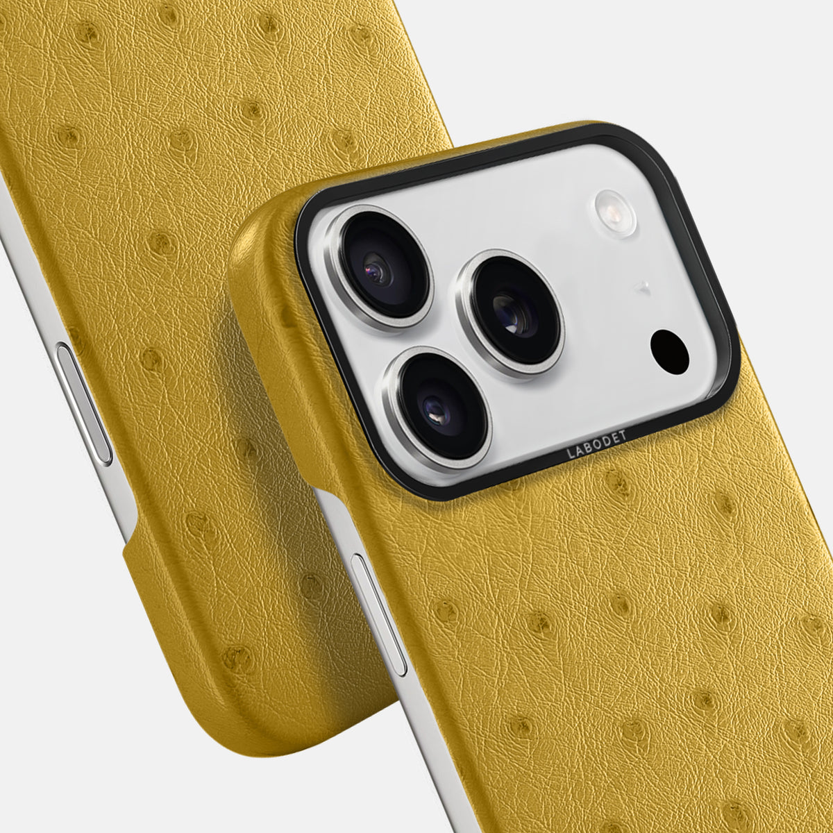 Classic Case For iPhone 17 Pro Max In Ostrich -6 | Gold-Black