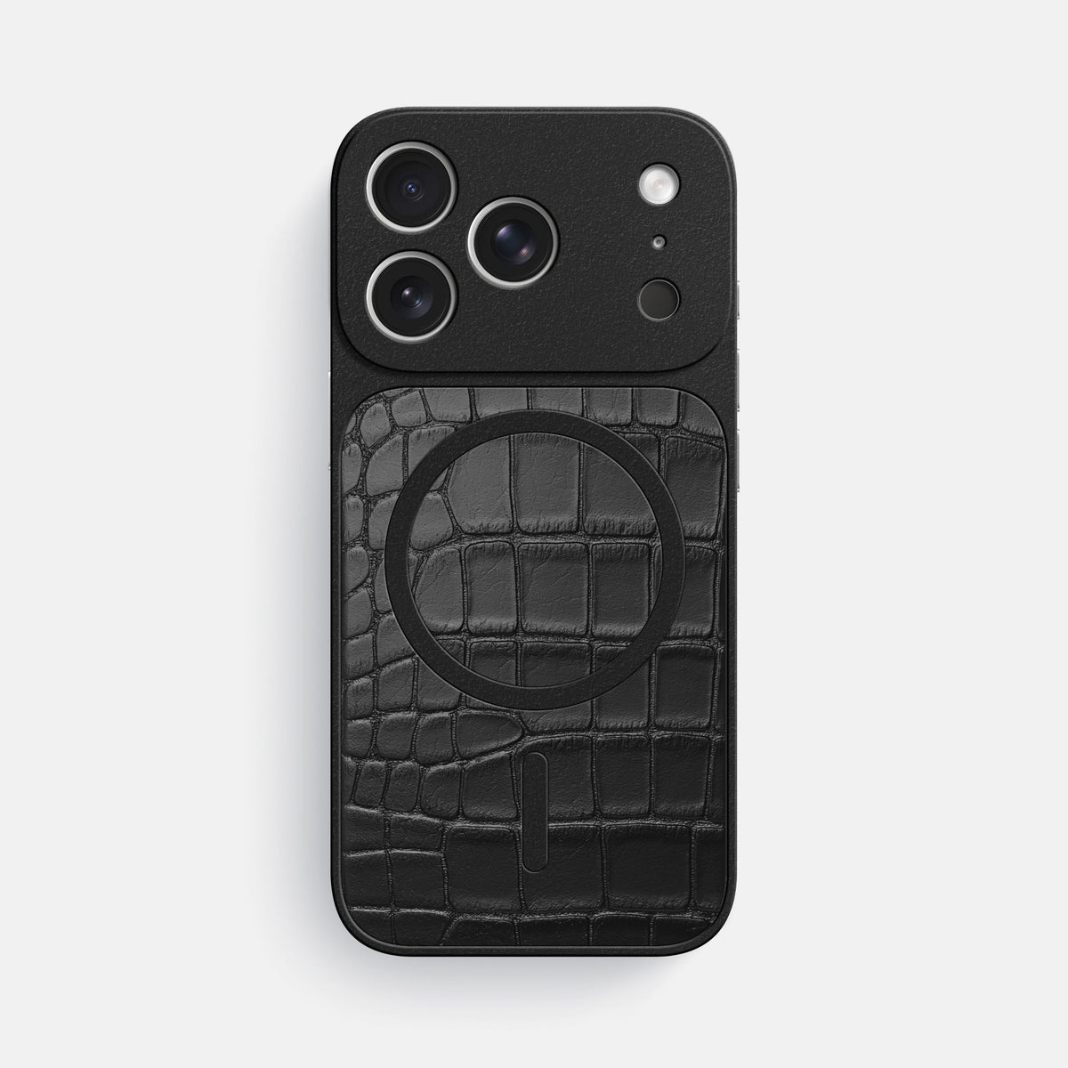 MagSafe Mask For iPhone 18 Pro Max In Alligator -3 | Black