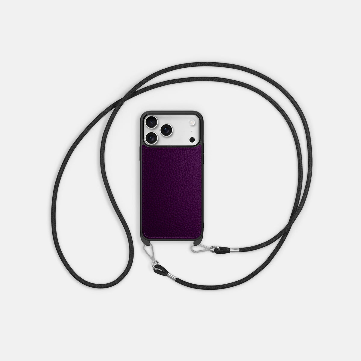 Crossbody Sport Case For iPhone 18 Pro In Calf -5 | Violet