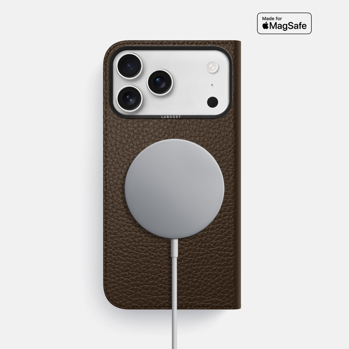 Folio Case For iPhone 18 Pro Max In Calf -3 | Dark-Brown-Black