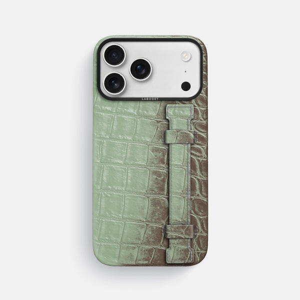 Handle Case For iPhone 17 Pro Max In Himalayan Crocodile
