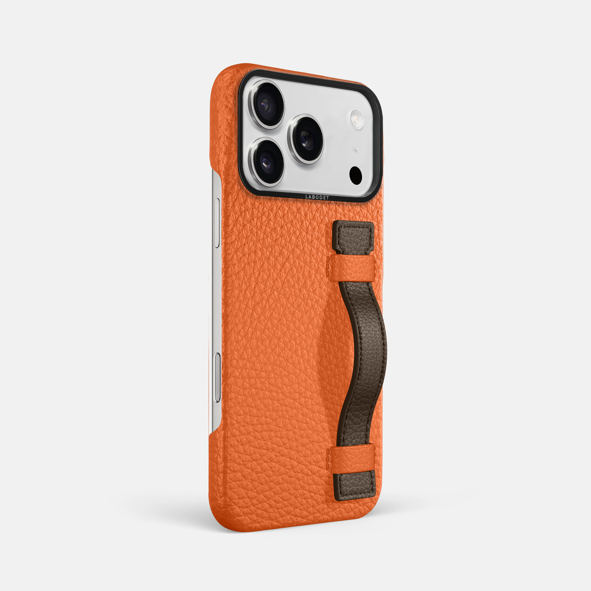 Handle Case Coloré For iPhone 17 Pro Max In Calf -2 | Orange-Black