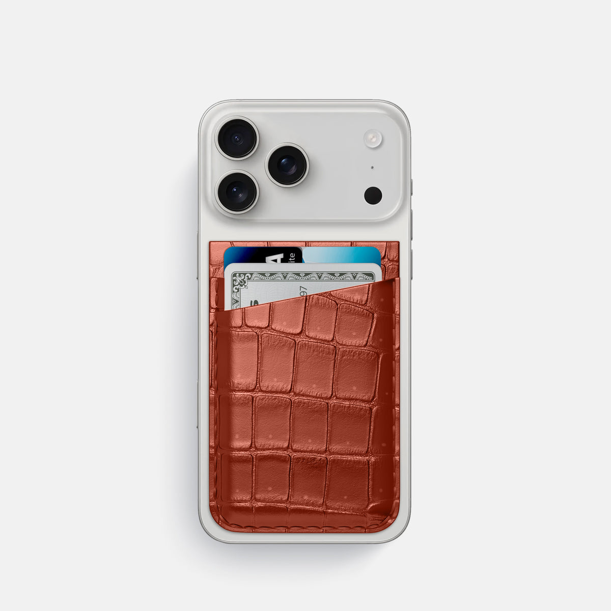 MagSafe Wallet For iPhone 17 Pro In Porosus Crocodile -1 | Nuts