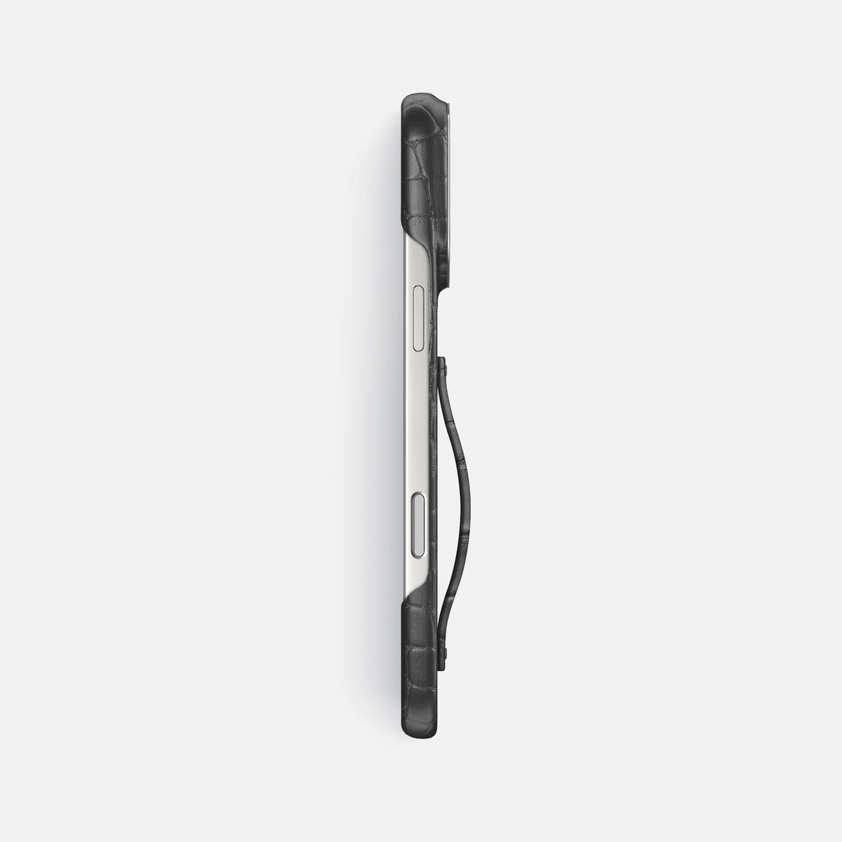 Finger Case For iPhone 18 Pro Max In Alligator -3 | Grey-Steel