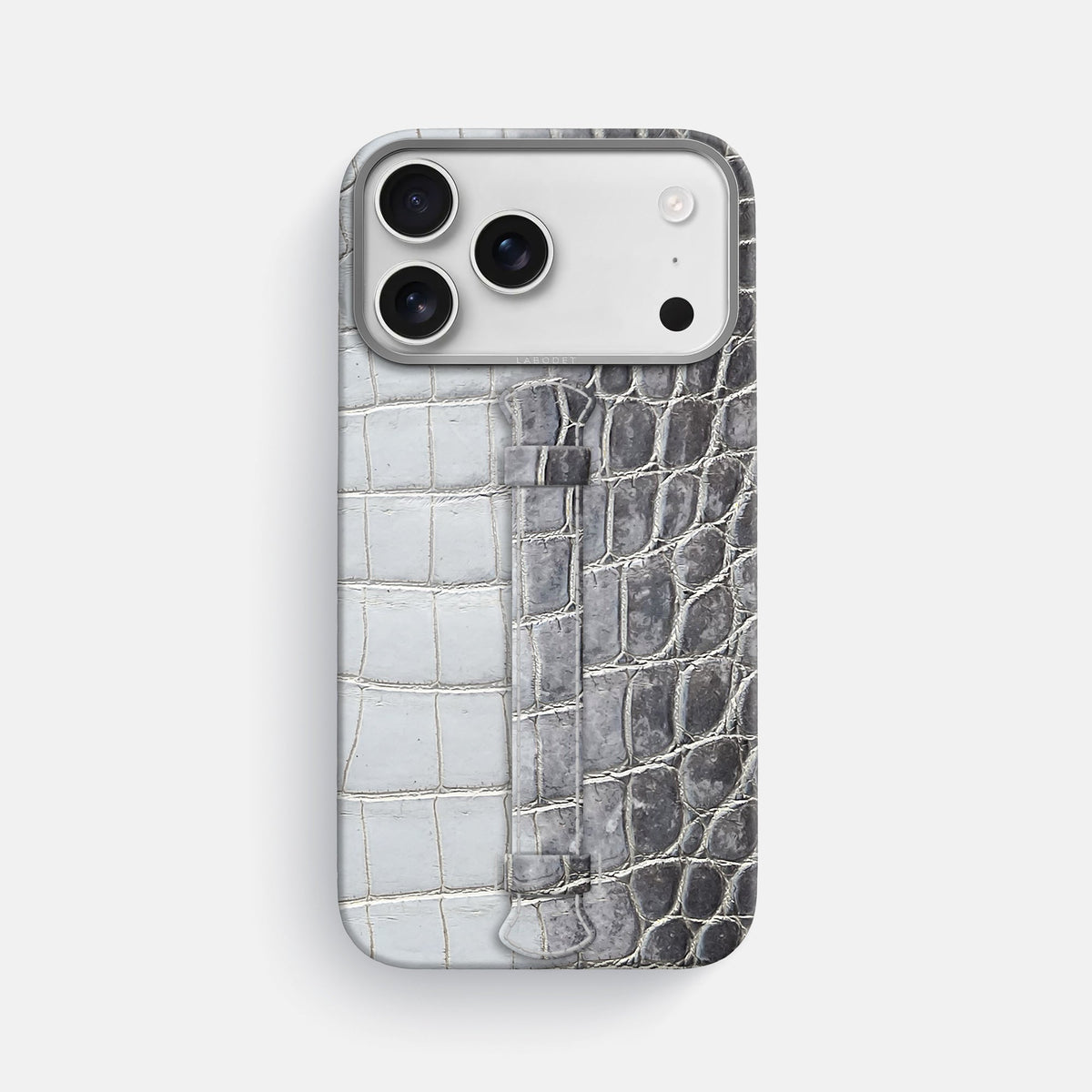 Center Handle For iPhone 17 Pro Max In Himalayan Crocodile