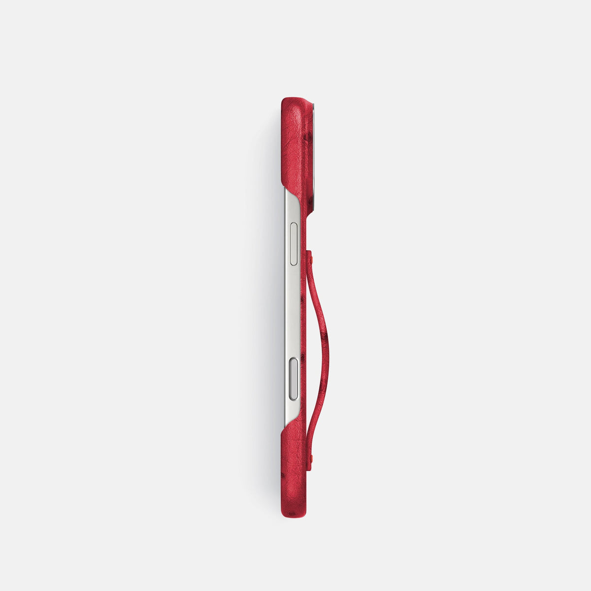 Finger Case For iPhone 18 Pro In Ostrich -3 | Red-Steel