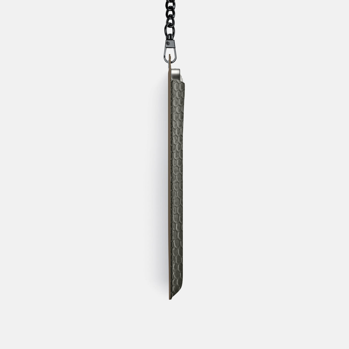 Crossbody Bag For iPhone 18 Pro In Lizard -4 | Grey-Black