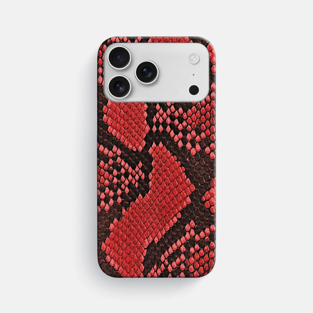 Slim Case For iPhone 18 Pro Max In Deluxe Python -1 | Red
