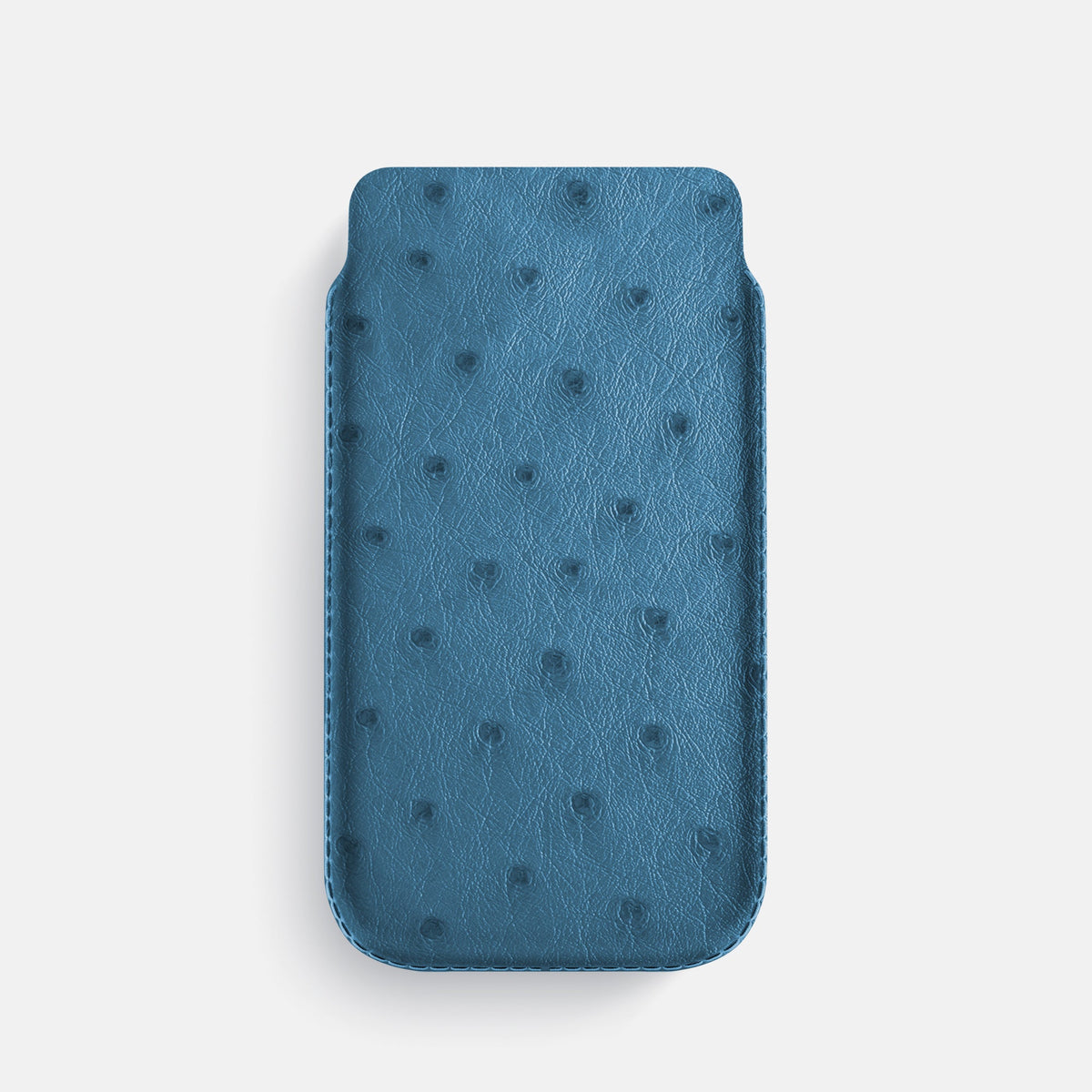 Pouch Case For iPhone 18 Pro In Ostrich -1 | Blue-Jeans