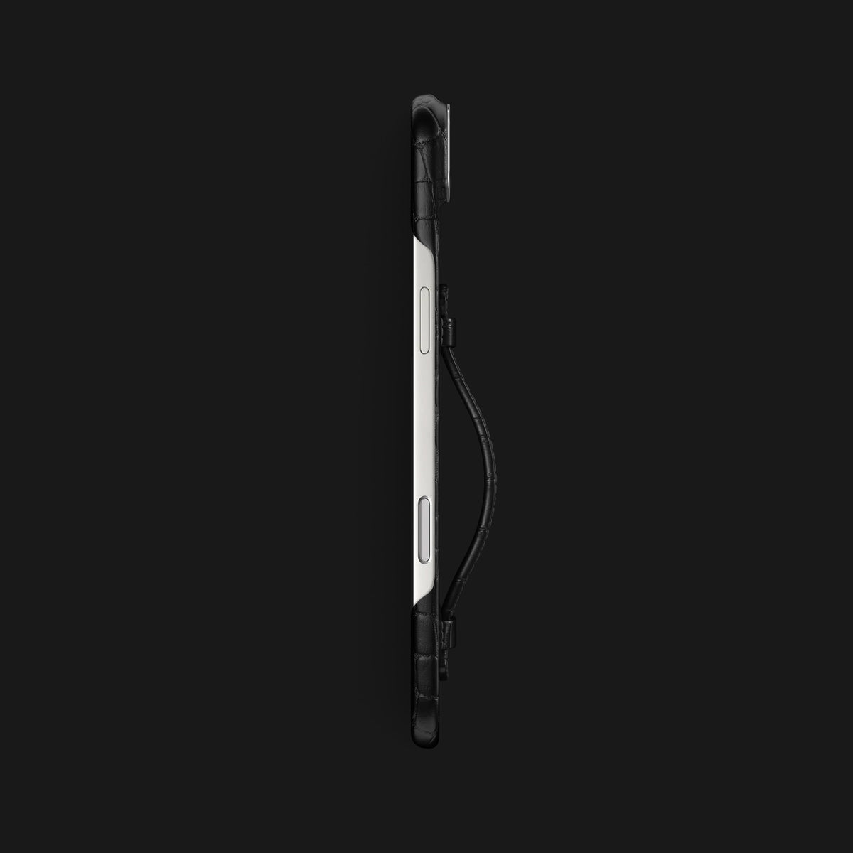 Center Handle Edition Black For iPhone 17 Air In Alligator -2 | Edition-Black-Steel