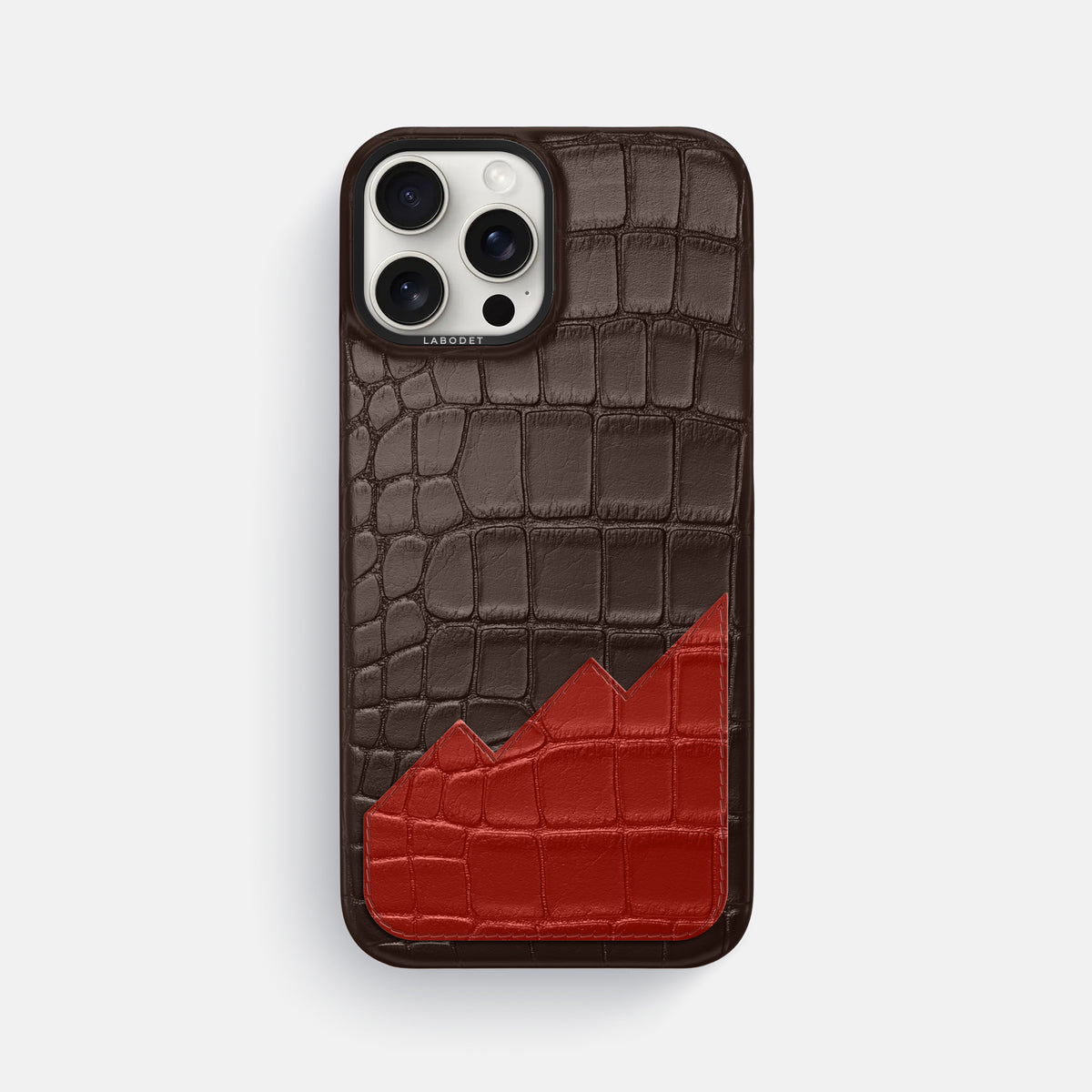 Classic Case With UpOnly For iPhone 16 Pro Max In Alligator -1 | Dark-Brown-Black