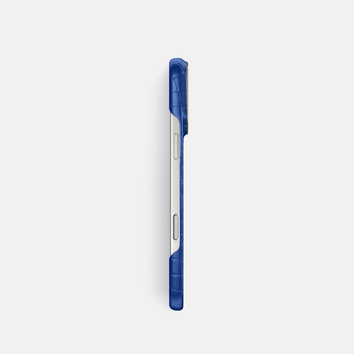Classic Case For iPhone 18 Pro In Alligator -3 | Royal-Blue-Gold