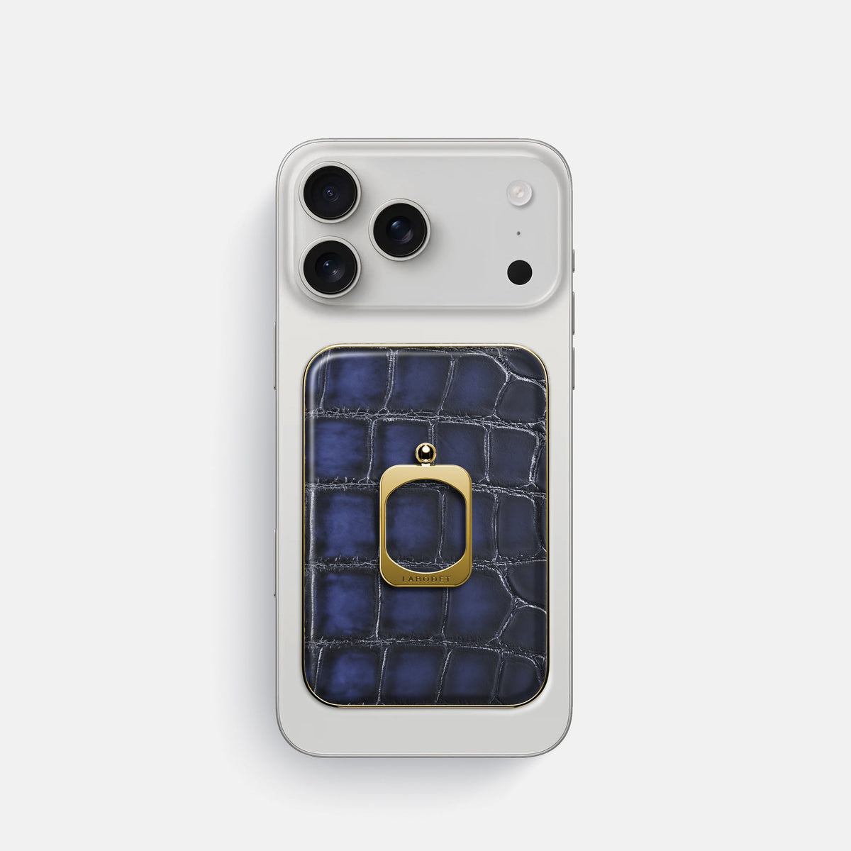 MagSafe Ring For iPhone 18 Pro In Patina Alligator -2 | Havana-Blue-Gold