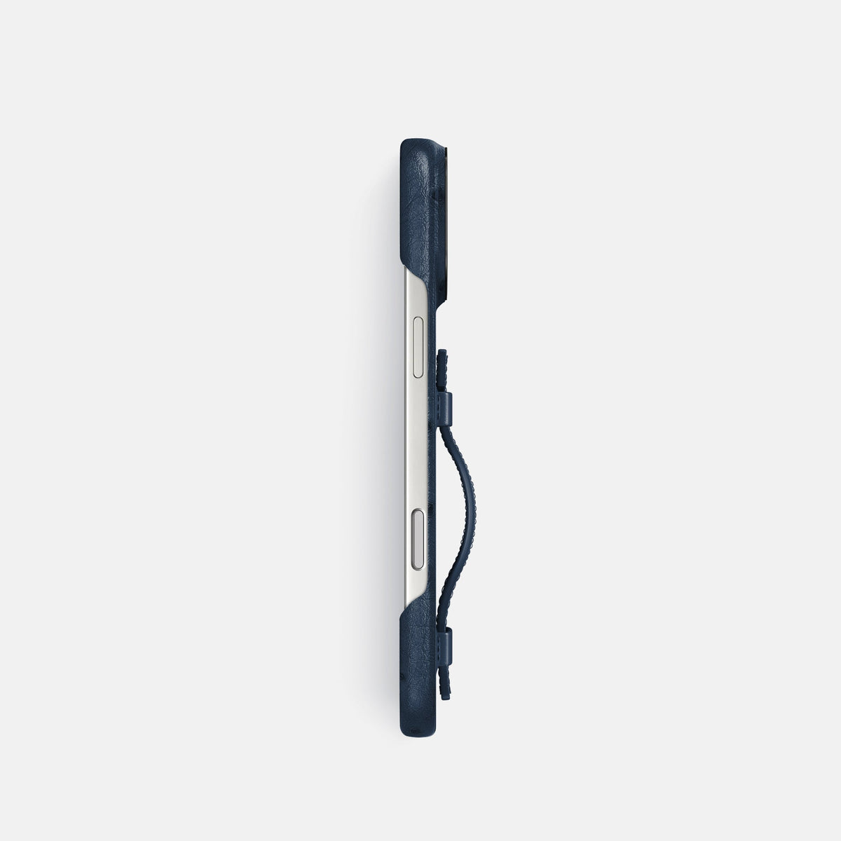 Handle Case For iPhone 18 Pro In Ostrich -3 | Navy-Blue-Black