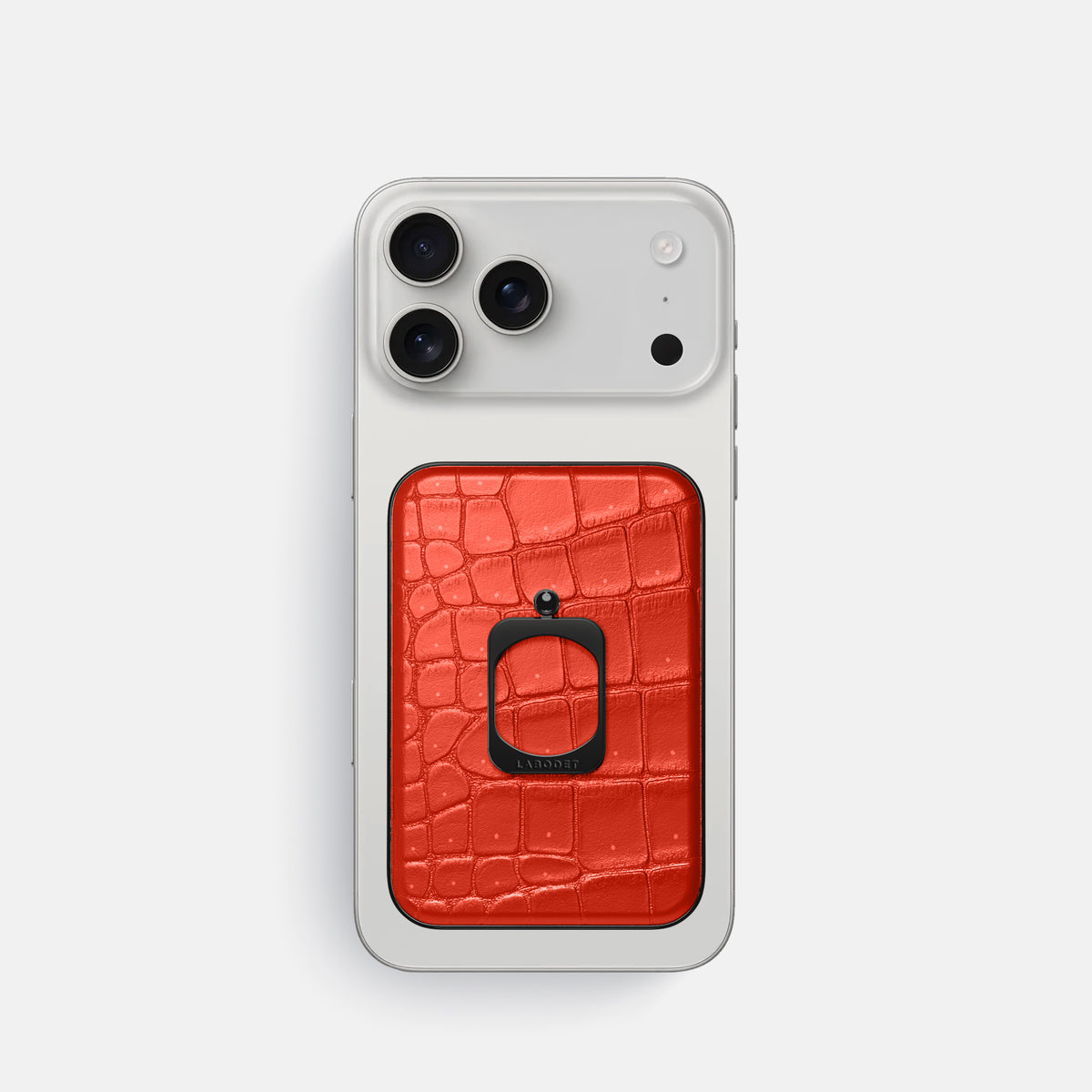 MagSafe Ring For iPhone 17 Pro In Porosus Crocodile -2 | Rust-Black