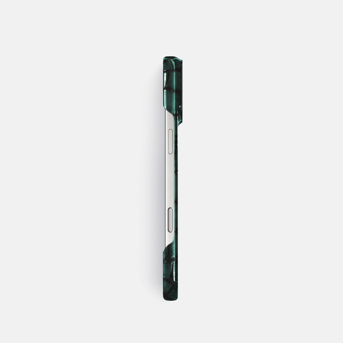 Classic Case For iPhone 17 Pro In Patina Alligator -3 | Green-Black