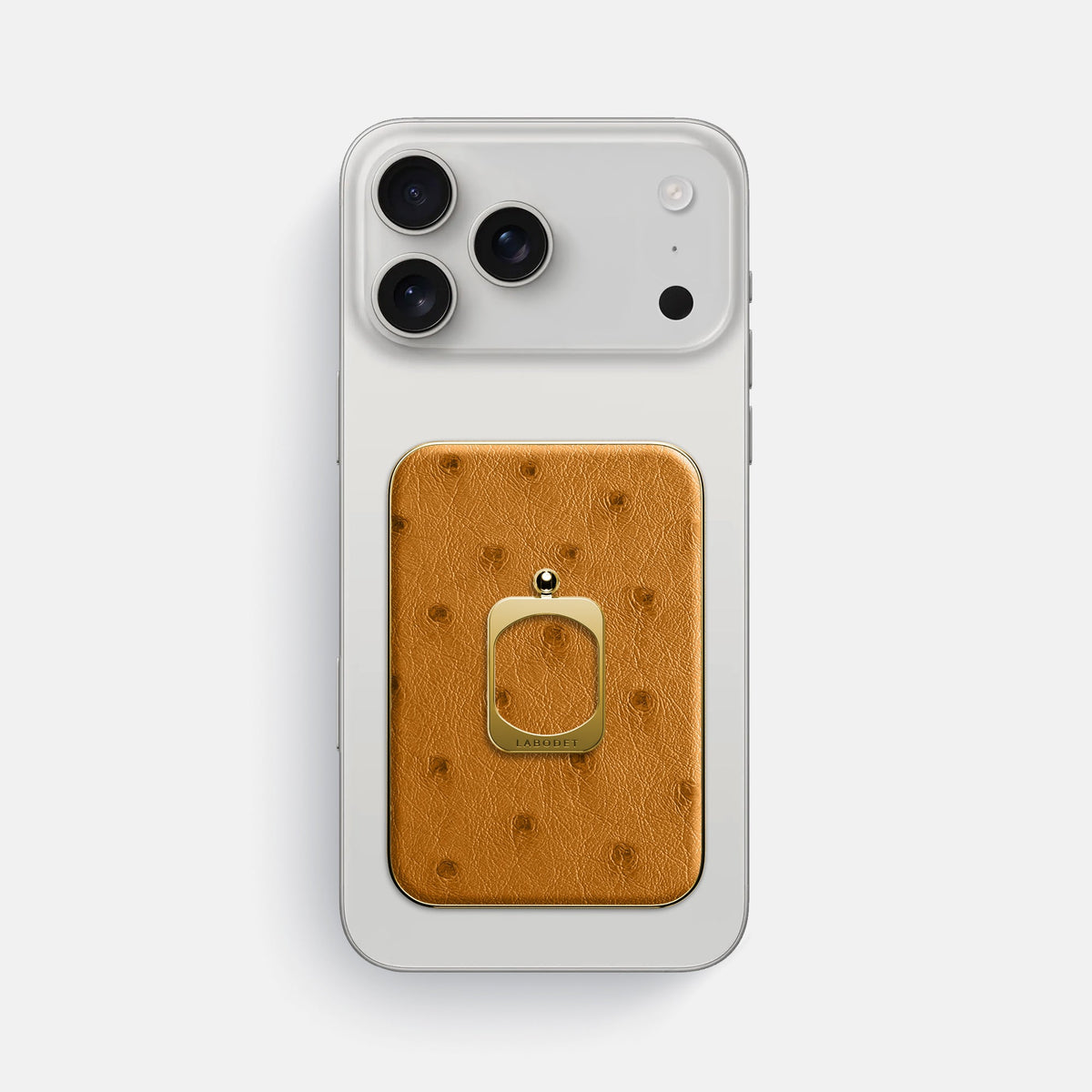 MagSafe Ring For iPhone 18 Pro Max In Ostrich -2 | Chestnut-Gold