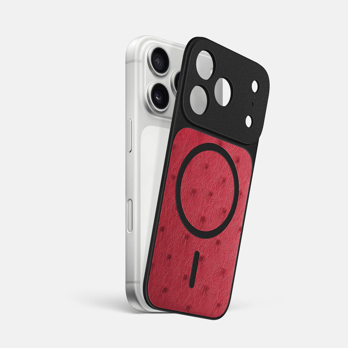 MagSafe Mask For iPhone 17 Pro Max In Ostrich -1 | Red