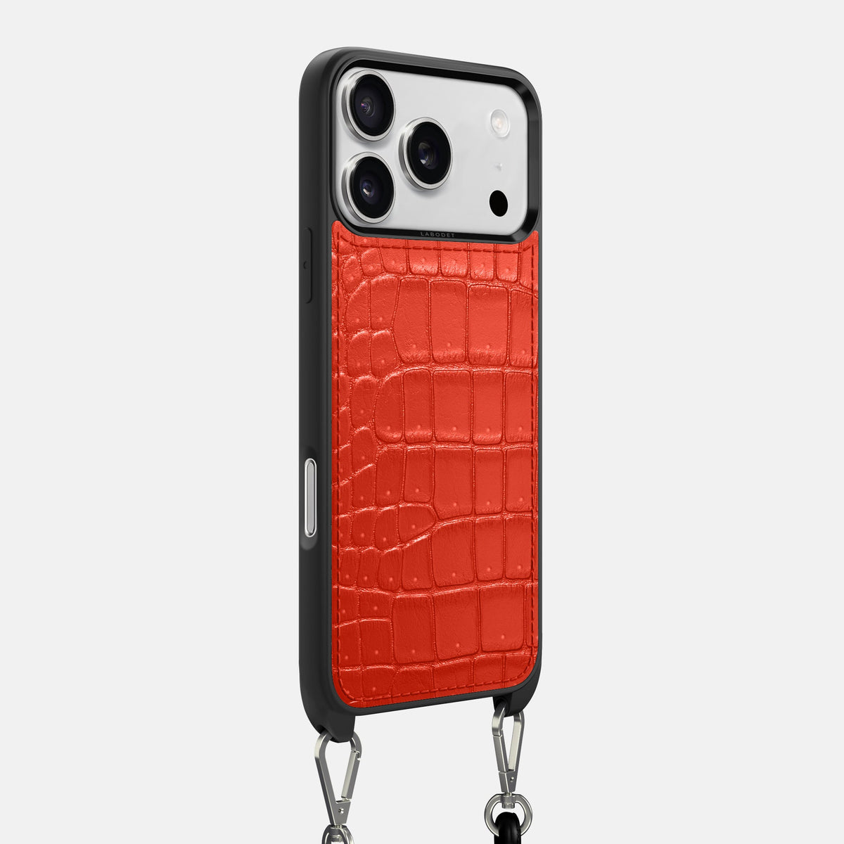 Crossbody Sport Case For iPhone 18 Pro Max In Porosus Crocodile -2 | Rust