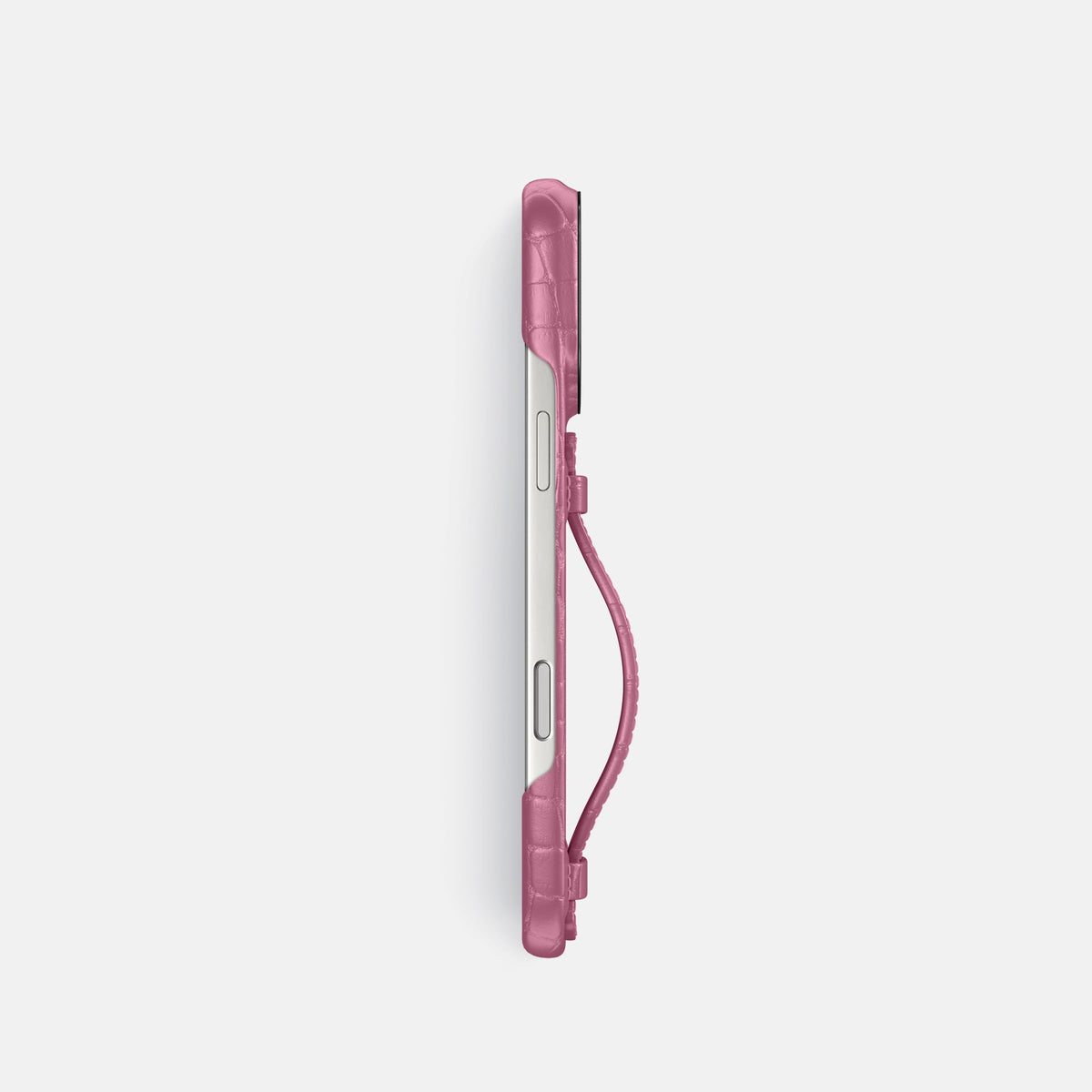 Center Handle For iPhone 18 Pro In Alligator -3 | Pink-Lagoon-Black