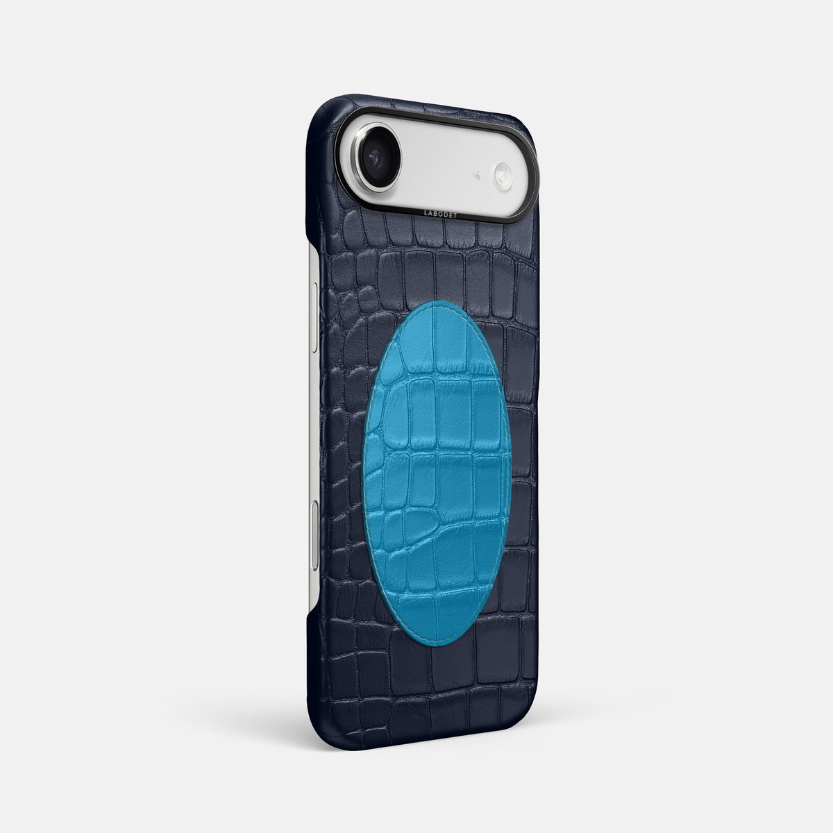 Classic Case With Oval For iPhone 17 Air In Alligator -2 | Navy-Blue-Black