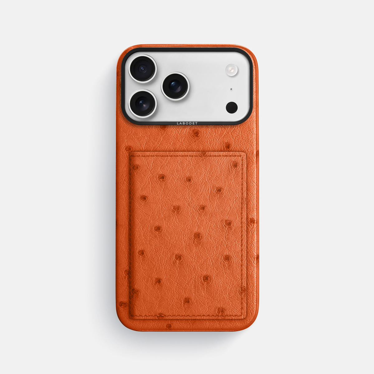 Bi-Fold Case For iPhone 17 Pro Max In Ostrich -1 | Orange-Black