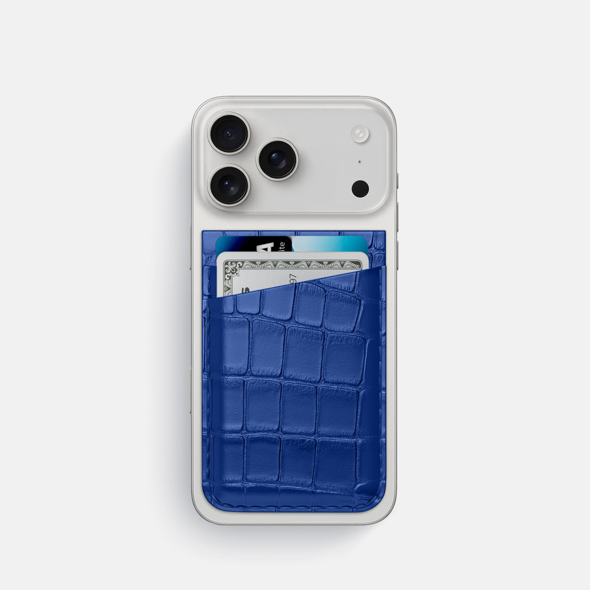 MagSafe Wallet For iPhone 17 Pro In Alligator -1 | Royal-Blue
